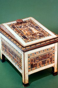 Puinen arkku Tutankhamonin haudalta 1300-luvulta eKr tekijältä Unbekannt
