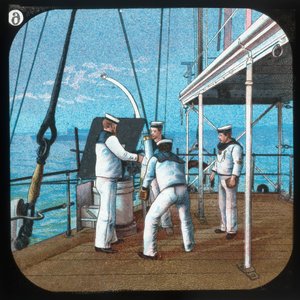 Työskentely 3-naulan - H.M.S. Blake, c1900. tekijältä Unbekannt