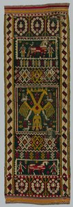 Kudottu rinta- tai sängynpäällinen, 1700-luku. tekijältä Unbekannt