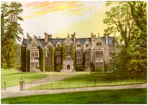 Wroxton Abbey, Oxfordshire, pohjoisen perheen koti, vuodelta 1880 tekijältä Unbekannt