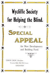 Wycliffe Society for Helping the Blind, 1919 tekijältä Unbekannt