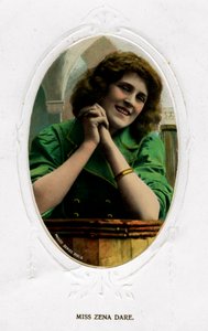 Zena Dare 1887-1975, englantilainen näyttelijä, 1900-luvun alku tekijältä Unbekannt