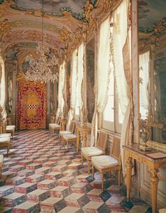 Peiligalleria, jossa on Lorenzo de Ferrarin freskoja, Palazzo Spinola, Genova, Italia tekijältä Unbekannt Unbekannt