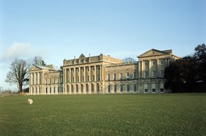 Heveningham Hall, Näkymä ulkoa, rakennettu n.1778 Robert Taylor 1714-88, Suffolk, UK tekijältä Unbekannt Unbekannt