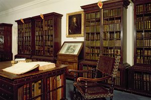 Sisäkuva Pepys-kirjastosta, Magdalene Collegesta, Cambridgesta tekijältä Unbekannt Unbekannt