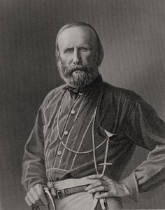 Giuseppe Garibaldin (1807-82) muotokuva, jonka on kaivertanut William Holl (1807-71) valokuvasta, pub. Kirjailija: William Mackenzie tekijältä Unbekannt Unbekannt