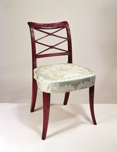 Selkänojallinen sivutuoli, mahonki, Duncan Phyfe, 1807 tekijältä Unbekannt Unbekannt