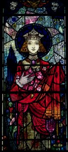 Pyhä Elizabeth Unkari, kirjoittanut Harry Clarke Dublinista (1889-1931) tekijältä Unbekannt Unbekannt