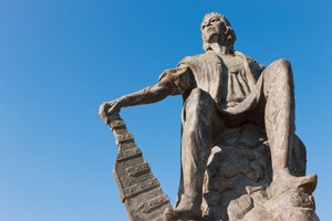 Kristoffer Kolumbuksen patsas La Rabidan luostarissa, Huelvan maakunnassa, Andalusiassa, Etelä-Espanjassa. tekijältä Unbekannt Unbekannt