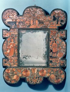 Olkityöpeilin runko, 1670-80