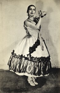 Tamara Toumanova, teoksesta Footnotes to the Ballet, julkaistu 1938 (bw kuva) tekijältä Unbekannt Unbekannt