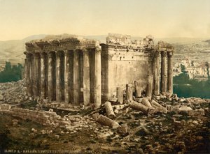 Jupiterin temppeli, ulkopuoli, Baalbek, Pyhä maa, (eli Ba