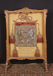 Suuren sinetin pussi, jota hallitsi Lord Keeper, Sir Orlando Bridgeman (1667-72) tekijältä Unbekannt Unbekannt