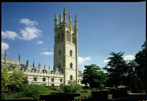 Suuri torni, Magdalen College, Oxford, rakennettu 1492-1509 tekijältä Unbekannt Unbekannt