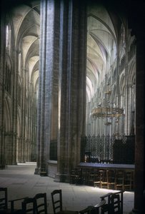 Näkymä sisäpuolelta, Durhamin katedraali, rakennettu 1093-1289 tekijältä Unbekannt Unbekannt