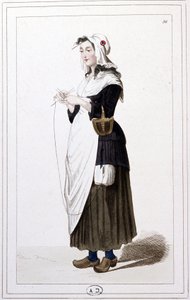 Giljotiinineuloja vuonna 1793. n.1810 (Kaiverrus). tekijältä Unbekannter Künstler