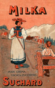 Milka de Suchard -suklaakerma mainos, 1900-luvun alku (juliste) tekijältä Unbekannter Künstler