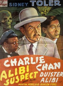 Phil Karlsonin ja SidneyTolerin ohjaama elokuva Charlie Chan: Alibi-epäilty (dark alibi) tekijältä Unbekannt