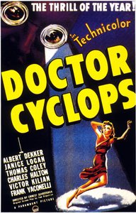 Elokuvan juliste Doctor Cyclops, DR. CYCLOPS, kirjoittanut ERNEST SCHOEDSACK, yhdessä Albert Dekkerin kanssa 1940 tekijältä Unbekannt
