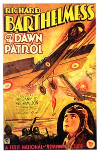 Dawn Patrol -elokuvajuliste THE DAWN PATROL, ohjaama HowardHawks ja Richard Barthelmess tekijältä Unbekannt