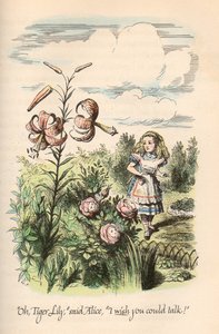 Liisa Ihmemaassa & Through the Looking Glass, Lewis Carroll, kuvittanut John Tenniel tekijältä Unbekannt