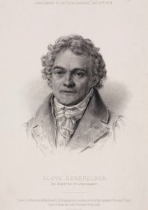 Alois Senefelder, saksalainen litografian keksijä, c1810 tekijältä Unbekannt