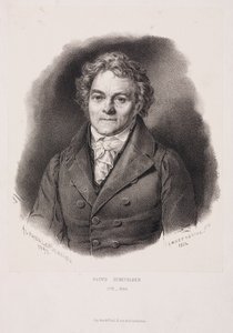 Alois Senefelder, saksalainen litografian keksijä, 1800-luvun alku tekijältä Unbekannt