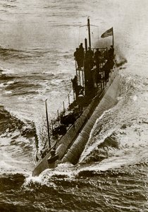 Amerikkalainen sukellusvene ensimmäisen maailmansodan aikana tekijältä Unbekannter Künstler