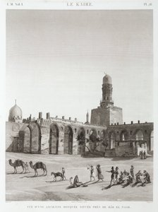 Muinainen moskeija lähellä Bab el-Nasria, Kairossa, Egyptissä, n. 1798 tekijältä Unbekannt