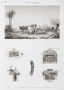 Animal Power Animal-powered irrigation, Egypti, n. 1798 tekijältä Unbekannt