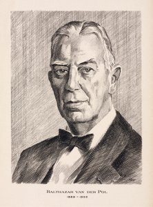 Balthazar van der Pol, hollantilainen sähköinsinööri, n. 1930-luku tekijältä Unbekannt