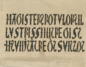 Barton Under Needwood Church - kirjoitukset: mustefaksimile ja [?1700-luku] tekijältä Unbekannt