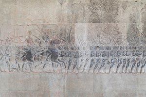 Baixos-relevos na galeria sul de Angkor wat, Cambojafinlandês tekijältä Unbekannter Künstler