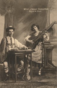 Bavaria-Duo, Saksa, n. 1910 (postikortti) tekijältä Unbekannter Künstler