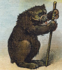 Karhu. Kaiverrus "Alphabet de ma petite fille". Bernardin-Bechet ja Fils, kirjakauppias-kustantajat, Pariisi, noin 1895. Rikkoutumaton albumi kankaalle. Bibliotheque des Bebes. 12 sivua. Albumi, joka sisältää lukumenetelmän ja havainnollisen abeceedaryn. K tekijältä Unbekannt