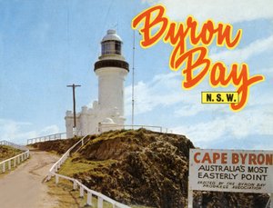 Byron Bay, Australia: ajovalot, n. 1970 (postikortti) tekijältä Unbekannter Künstler