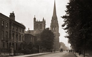Cambridge - Hills Road 1900-luvun alussa (postikortti0) tekijältä Unbekannter Künstler
