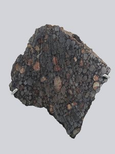 Carbonee chondrite (CBA). Tombee Gujbassa (Nigeria) vuonna 1984. National Museum of Natural History, Pariisi. tekijältä Unbekannt