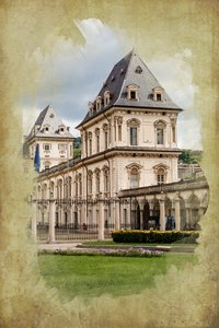 Castello del Valentino, Torino, Piedmont, Italia (manipuloitu kuva) tekijältä Unbekannt