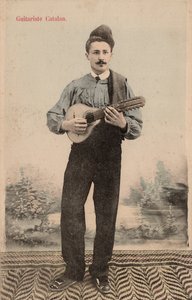 Katalaani kitaristi, n. 1910 (postikortti) tekijältä Unbekannter Künstler
