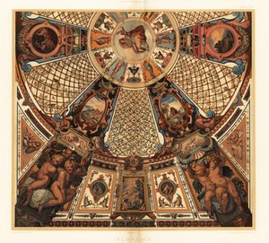 Kattomaalaus Uffizi-galleriassa Firenzessä tekijältä Unbekannter Künstler