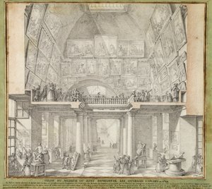 Charles de Wailly - Pariisin salonki, 1789 lpdp 82552-1 tekijältä Unbekannter Künstler