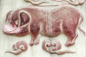 Kiinan astrologinen merkki. Valkoisen pilven temppeli Pekingissä Kiinassa tekijältä Unbekannt