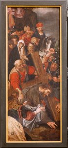 kirkko (Eglise Saint-martin). Sisustus. Triptyykki. Ristiinnaulitseminen. tekijältä Unbekannter Künstler