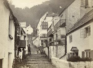 Clovelly, Torridge, Devon, Iso-Britannia (m/w kuva) tekijältä Unbekannter Künstler