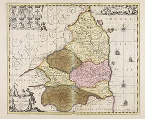 Comitatus Northumbria vernacule Northumberland tekijältä Unbekannter Künstler