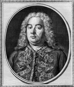 Säveltäjä George Handel, Lontoo, n. 1750 (b/w kuva) tekijältä Unbekannt