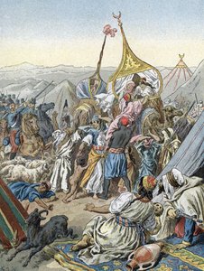 Algerian valloitus Ranskan toimesta: Aumalen herttua vangitsi Abd-el-Kaderin Smalahin Taguinissa (1843) tekijältä Unbekannter Künstler
