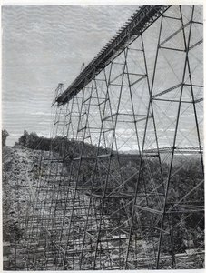 Kinzua-viaduktin rakentaminen tekijältä Unbekannt