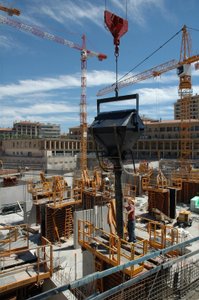 Aix en Provencen uusien kaupunginosien rakennustyömaa (Aix-en-Provence) tekijältä Unbekannter Künstler